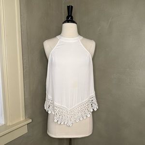 White Boho Embroidered Blouse